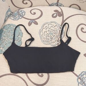 Joe Fresh Black Cropped Camisole Bralette